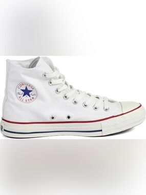 Converse All Star Chuck Taylor White High-Top Canvas Sneaker, Size 8.5 Women’s